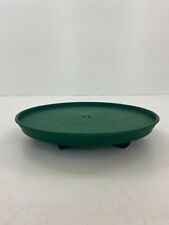 Small Round Green Saucer Caddy With Wheels Plant Dolly Trolley Plant Pot 