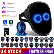 2025 LED Mask with Bluetooth Programmable Customized for Twitch Tiktok Vlog App