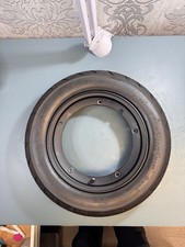 Vespa wheel SIP TUBELESS RIM MATT BLACK WITH 90-90-10 Dunlop Scootsmart Tyre. 