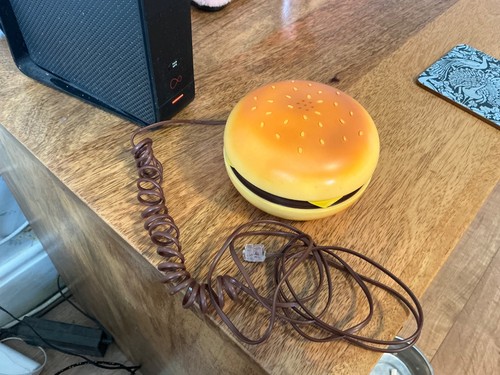 Novelty cheesburger phone - cheesburger,