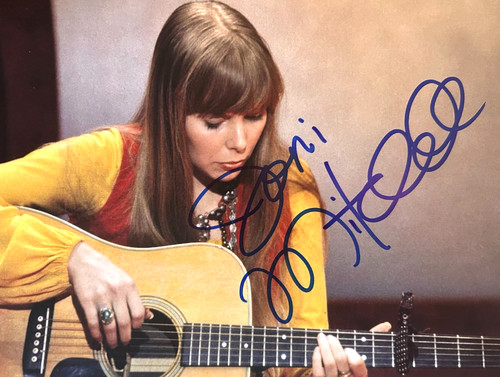 Joni mitchell signed autograph - mitchell,