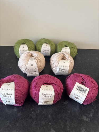 50g balls rowan cotton - x,