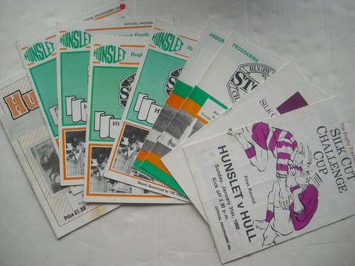 Programmes hunslet rugby - hunslet,