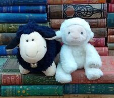 Rare Retired NICI Germany Black Sheep Plush Toy Soft Toy & Keeleco Lullaby Lamb 
