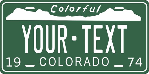 Colorado 1974 license plate - colorado,