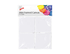 4 X BLANK ARTIST CANVAS  WHITE