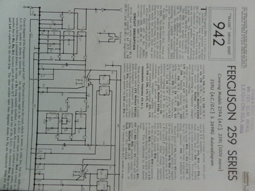 Ferguson 259 259a 259l 259u - ferguson,