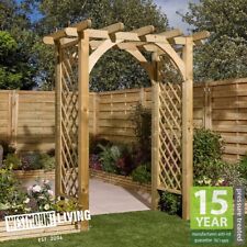 WOODEN GARDEN SQUARE TOP ARCH