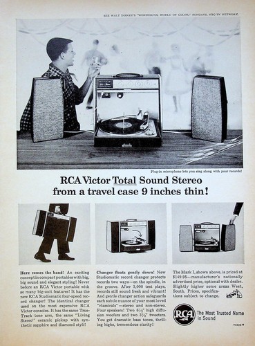 1963 rca portable - rca, phonograph