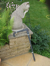  8 X "Naturally Rusting" Link -Stake Handcrafted Metal Plant / Flower Supports  