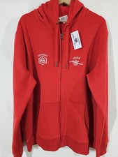 Arsenal  embroidered Red Zipped Hoodie 