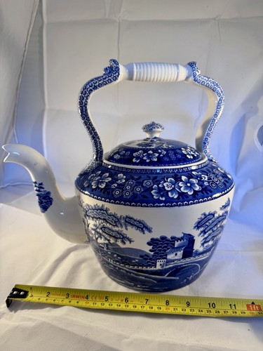 Spode blue tower teapot - -, 20