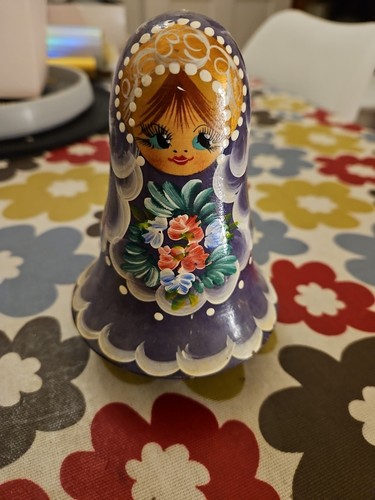 Wooden doll ornament - wooden,