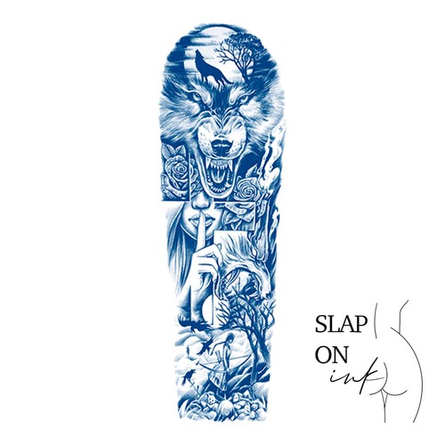 Quiet wolf large sleeve semi - wolf,
