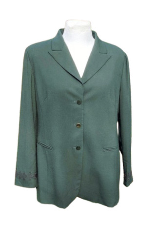 Designer windsmoor wool - wool, green