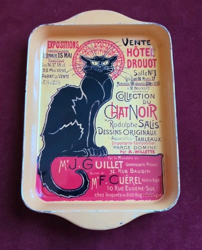Chat noir tin - chat, tray