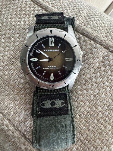 Terrain watch with green - watch,