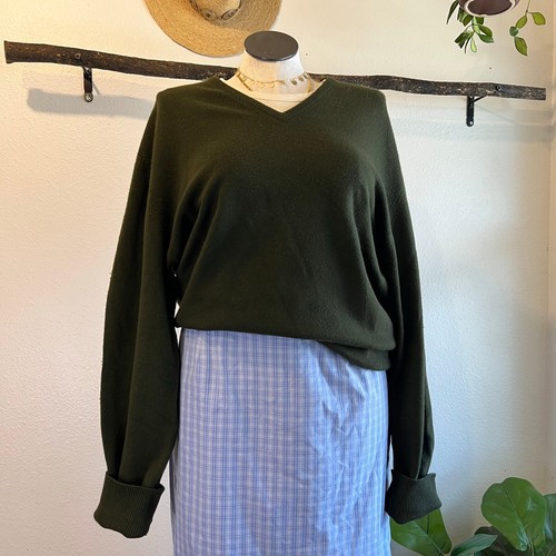 Green unisex pure cashmere - green,