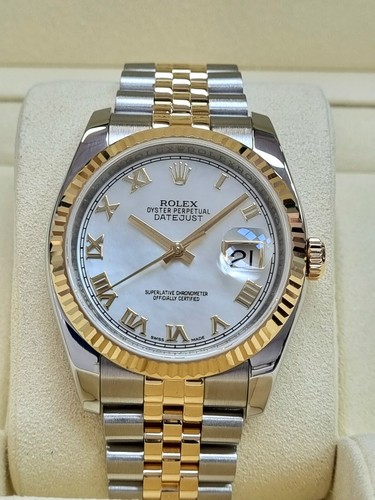 Rolex datejust 36mm 116233 18k - rolex,