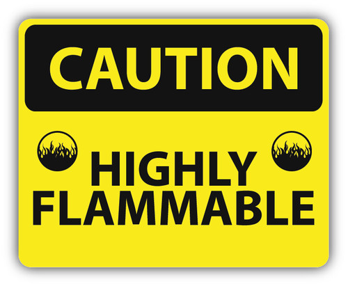 Car sticker caution highly