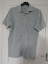 INVICTA -  GREEN STRIPED SEERSUCKER SHIRT SIZE MEDIUM