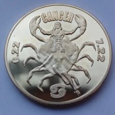 Cancer Gold Coin Star Sign Astrology Selena Gomez Margot Robbie Lana Del Rey UK