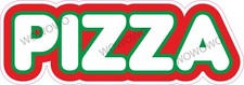 Catering trailer sticker pizza - catering,