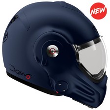 ROOF DESMO  MATT DARK BLUE FLIP UP FRONT MOTORCYCLE MOTORBIKE BIKE HELMET