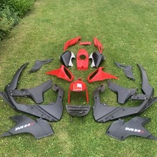 Complete Set of Original Fairings for Motohispania MH  RX 125r OE Red & Black