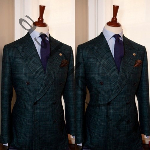 Plaid men suits - suits, lapel