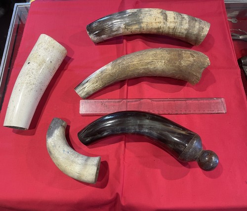 Antique powder horn - antique,