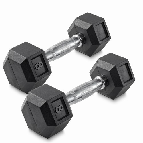 Pair rubber coated - 8, lb