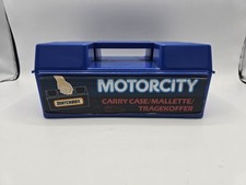 1982 Matchbox Motorcity Carry case - Blue Vintage!
