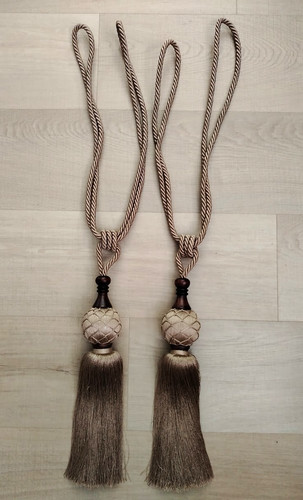 Vintage curtain tassel tie - tassel,