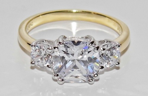 9ct gold silver simulated - gold,