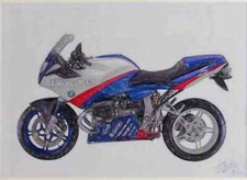 A4 Metal Sign Limited Edition BMW R1100S BoxerCup Replika 2004