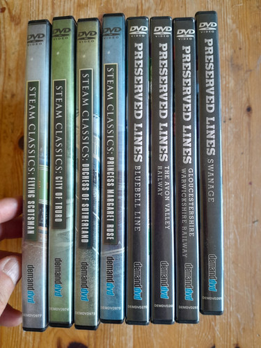 Steam train lines - x, dvd