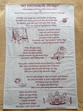 COTTON FABRIC PANEL, TEA TOWEL