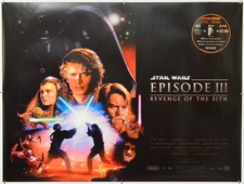 STAR WARS : EPISODE III : REVENGE OF THE SITH (2005) Original Quad Film Poster