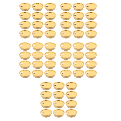 Golden aluminum food cans - golden,