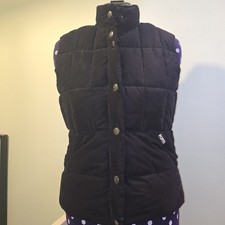 Ladies PUFFA Gillet  Size M Black ( fits more like a size 10 )