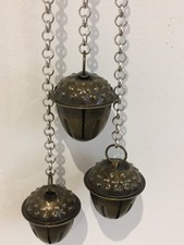 Witch Protection Bells, wicca/pagan/ triple acorn for strength