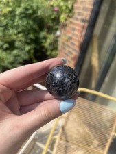 Small Gabbro Crystal Sphere Shiny