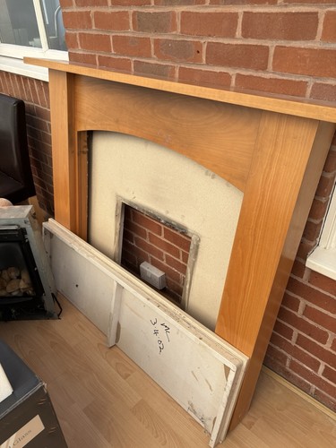Oak effect fireplace - oak-effect, surround