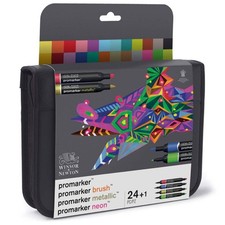 Winsor & Newton ProMarker Mixed Marker Wallet – Set of 24