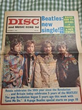 BEATLES Cover DISC & MUSIC ECHO Magazine 11 NOVEMBER 1969 Record Mirror NME