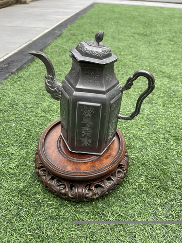 Very old chinese pewter - old,