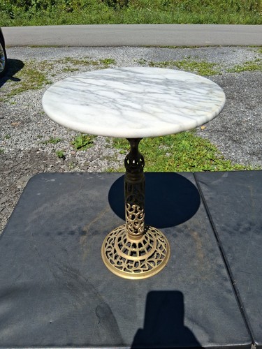 Hollywood regency marble brass - hollywood,