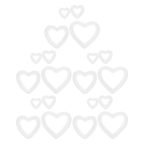 20pcs foam heart wreath forms - heart,