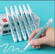 White color Permanent marker pen,white ink marker pen waterproof, Paper, Plastic